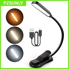7 LED Leselampe - USB wiederaufladbar, 3-stufig verstellbare Clip-on Leselampe-