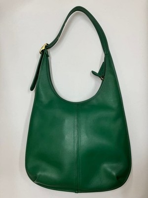 Coach Ergo 33 Vintage Green Leather Hobo Shoulder Bag USA Made C2254 Rare