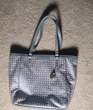 Tommy Hilfiger Gray Monogram Handbag