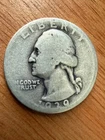 1939 D Washington Quarter Silver About Good AG