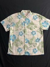 NEW Kahala Mens 2XL Hawaiian Green Floral Sho...