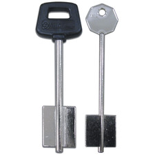 Chiave Silca ref. 5C8 Grezza per Serrature a Doppia Mappa marca Cerutti