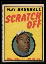 Mack Jones 1970 Topps Scratch-Offs Card #NNO