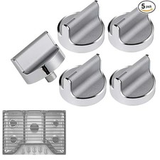 5 Pcs W10594481 New OEM For Whirlpool Kitchen Aid Range Knob WPW10594481