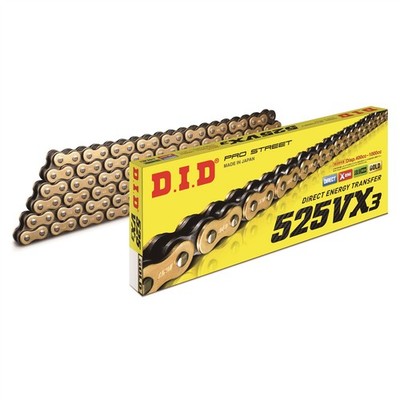 D.I.D. VX X-Ring Kette Gold & Schwarz 525-118 Honda CBR600 F-B,C,D,E 2011 - 2014
