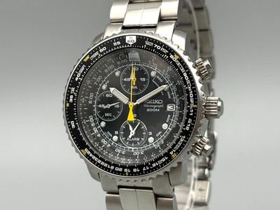 US Stock] Excellent+5 Seiko Flightmaster Chronograph SNA411P1 7T62