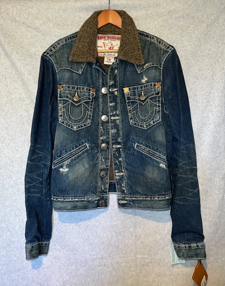true religion デニムジャケット True Religion Jesse SN Denim Trucker Jean Jacket Storm Wash Men