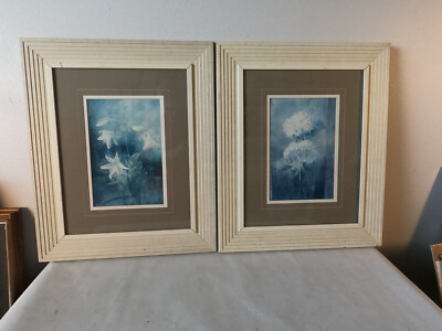 Two Flower Prints by Helga Haas Wirth, Hydengias & Lilacs, Framed at 23'' x 19