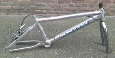 1997 MONGOOSE SOLUTION TEAM VINTAGE BMX 20 INCH FRAME AND FORK