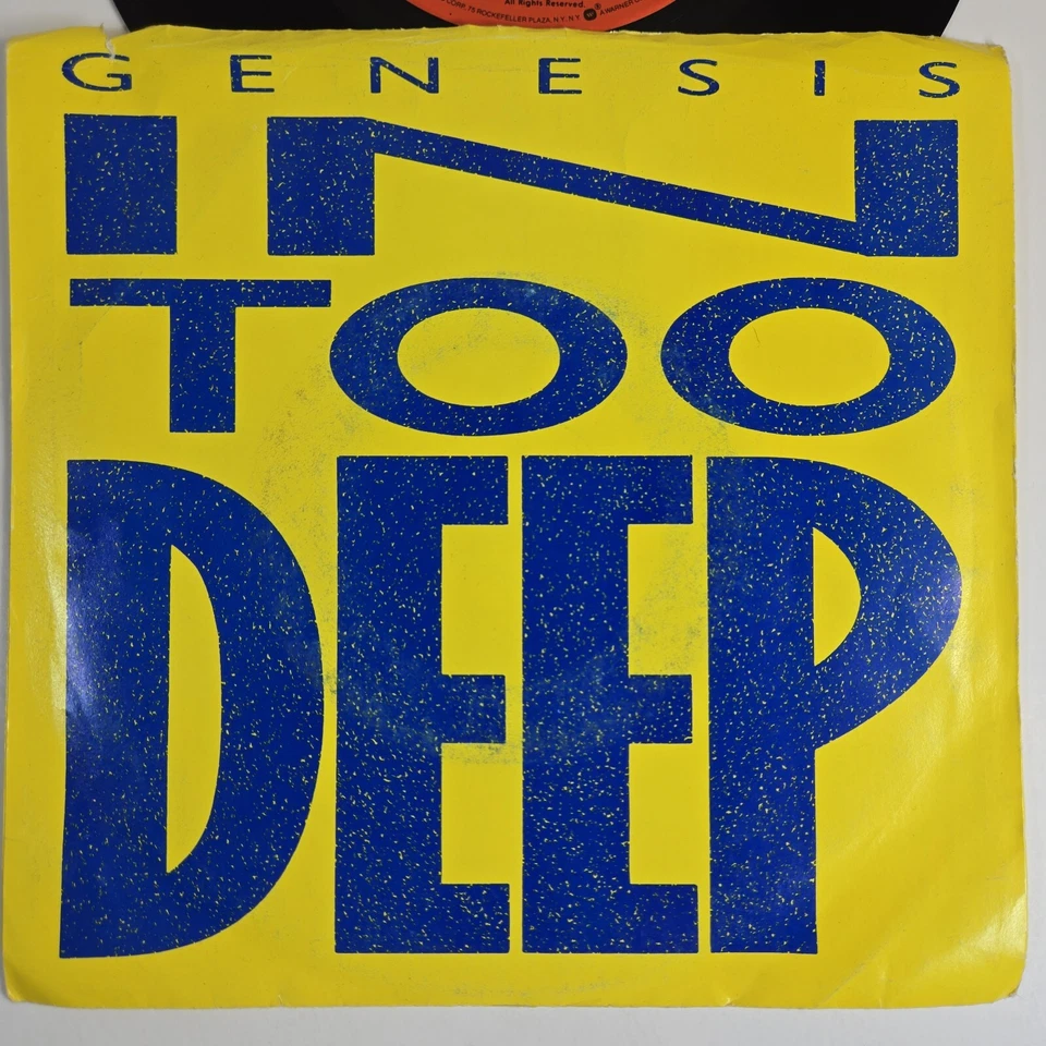 Genesis "In Too Deep" 45 Vg Tested Picture Sleeve Jukebox  - Image 2 of 4