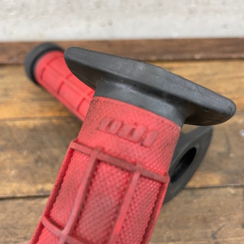 ODI Intense Grips Old School BMX Mountain Bike MTB Bicycle Red Dual Compound - Picture 9 of 12