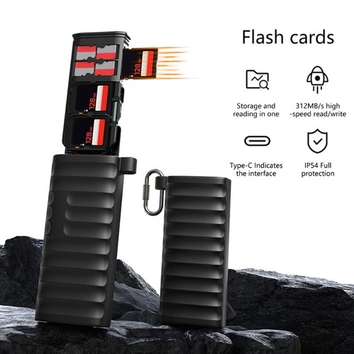 USB C Card Reader High Speed to SDXC Memory Card Reader Adapter Transfer - Zdjęcie 3 z 8