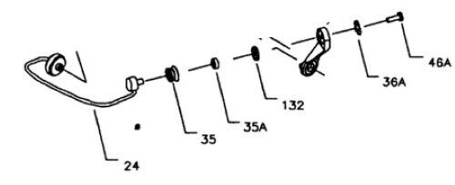 PART 24-9500 KIT BAIL WIRE 1182080 PICK UP MOULINET REEL PENN SPINFISHER 9500SS - Picture 3 of 3