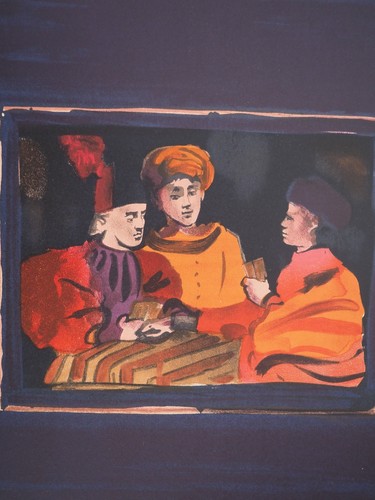 Christian BERARD : Jeu de cartes, Lithographie originale signée - Photo 4/6