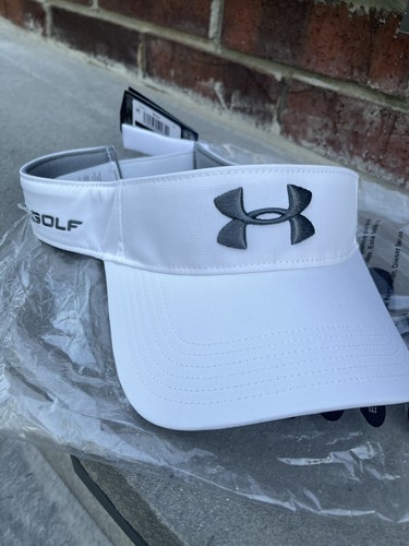 New Under Armour Men's UA Core Golf Visor - White - Picture 8 of 10