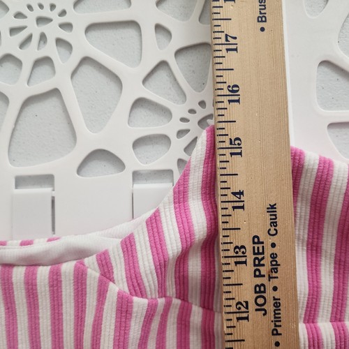 Vestido Midi Lilly Pulitzer Rosa Y Blanco Rayas Sin Mangas Forrado Pequeño - Imagen 9 de 16