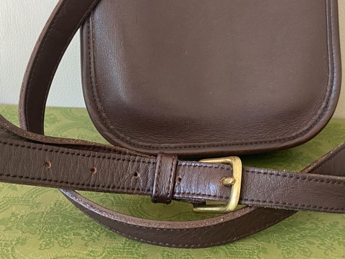 COACH VTG #9978 Small Leather Scooter Side Pack Crossbody Bag, 90s -Mahogany - Picture 12 of 12