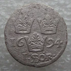 Sweden 1 Ore 1694 Rare Carl XI Silver Coin Vk