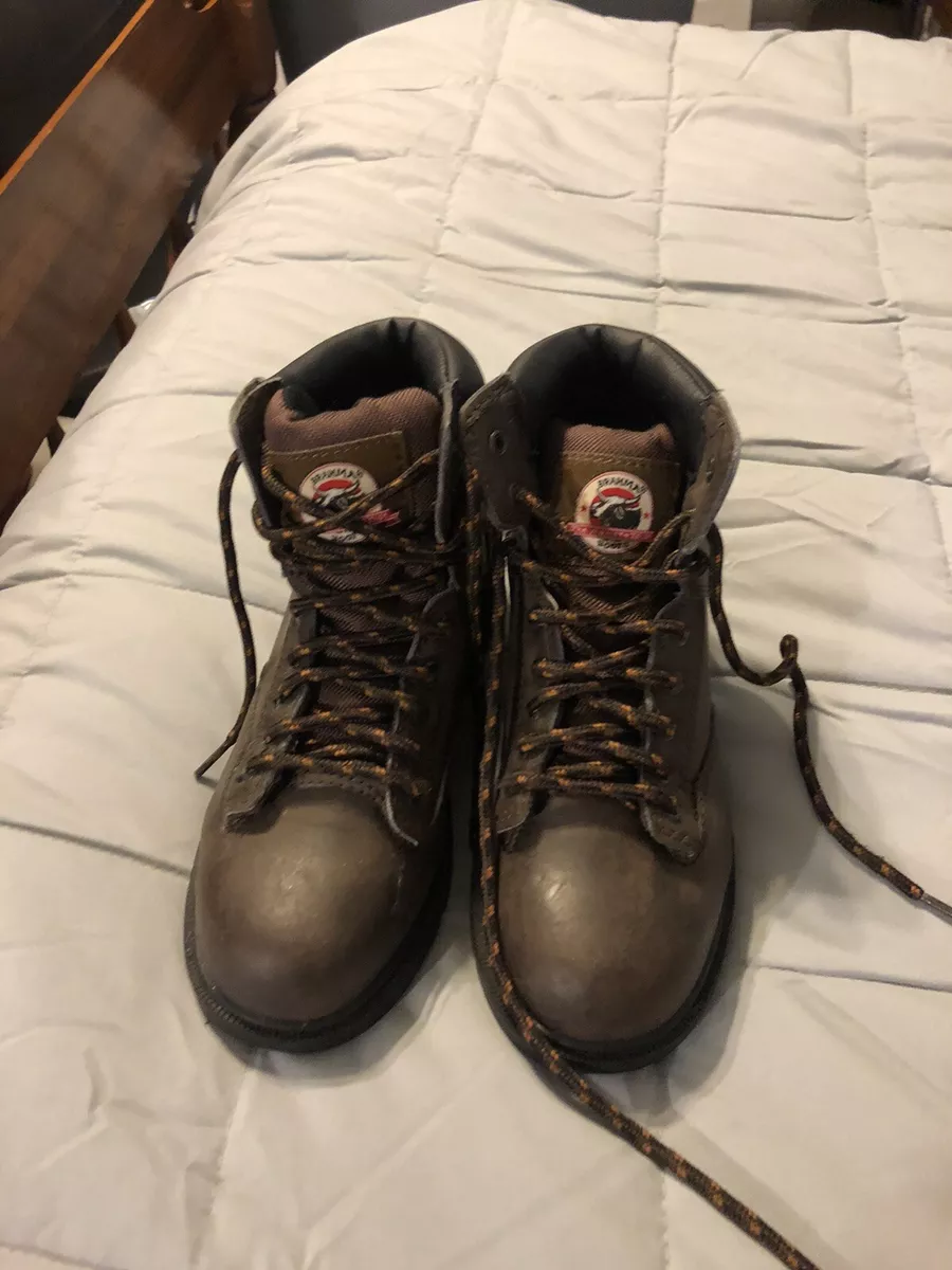 Brahma Men s Shoes Raid Oil Resistant Work Boots Size 6 Brown