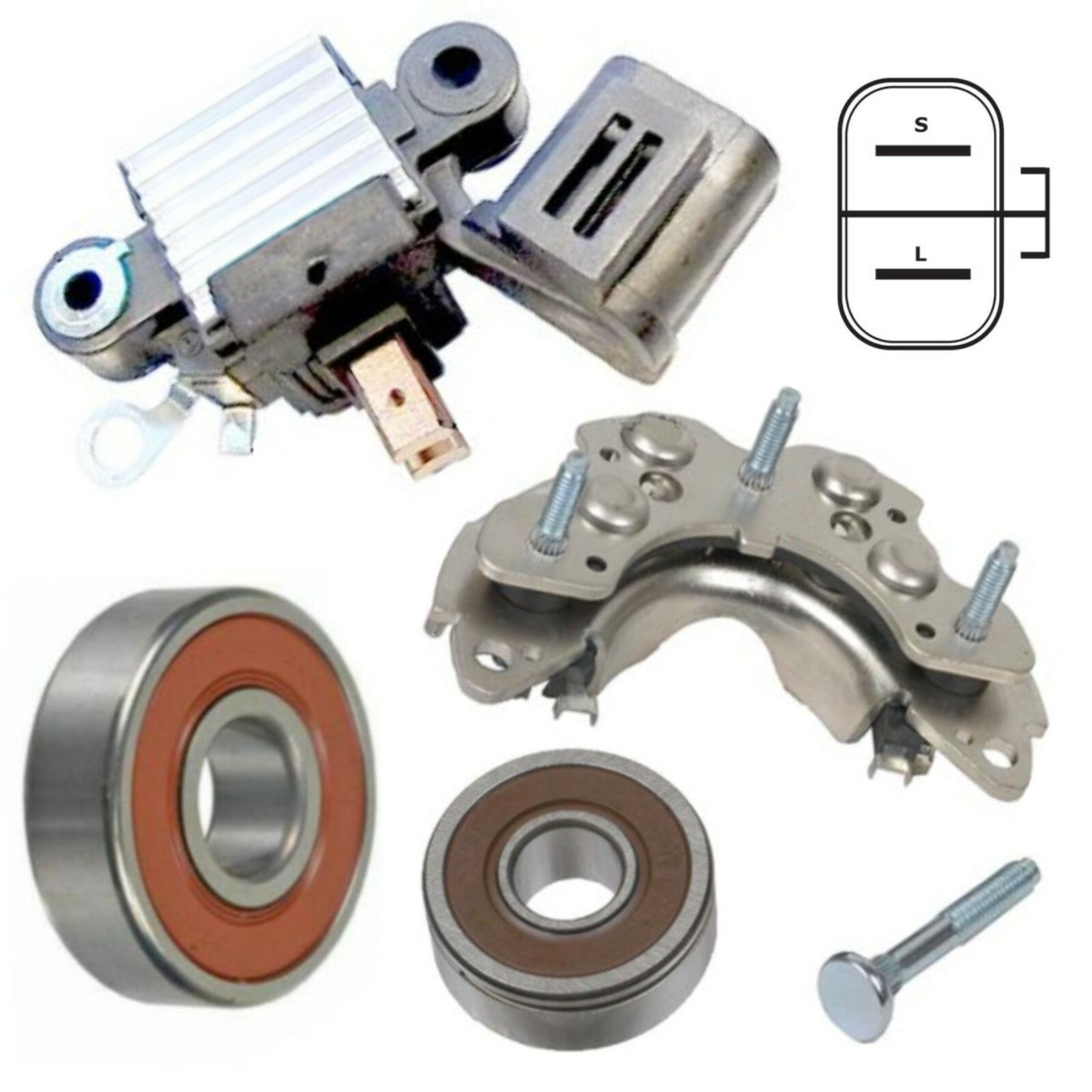 Alternator Rebuild Kit for Hitachi LR180-715 LR180-719 on 240SX