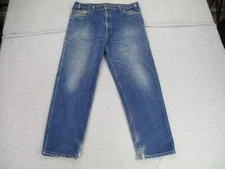 Levis 540 Jeans Mens 38x29 Blue Denim Mid Rise Straight Leg Made in USA Faded *