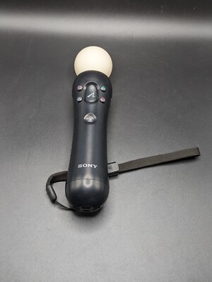 PlayStation Move Motion Controller (Sony PS3/PS4) - Black - CECH-ZCM1U YELLOWED