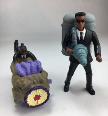Burger King Men In Black Toys Worm Rodeo J Wind Up Toy & J Armed 2002 Lot