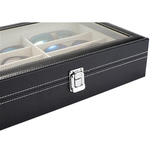 Caja de almacenamiento organizadora de 8 ranuras para gafas de sol con soporte para gafas - Imagen 7 de 14