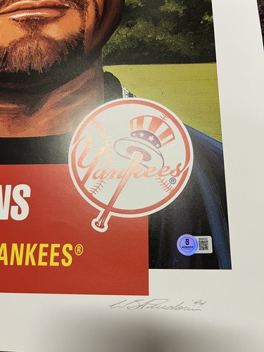 Roger Clemens Signed 1999 Topps Gallery 18X25 Lithograph Beckett COA - Picture 4 of 6