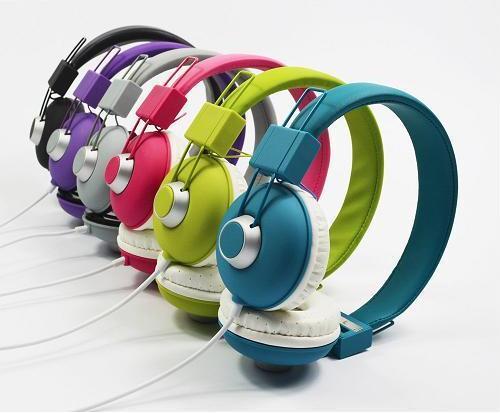 Children's Folding Portable Headphones Padded Wired Adjustable Headset - Blue - Picture 6 of 6