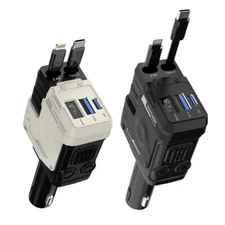 Retractable Car Charger 4in1 Fast Car Phone 16 Charger 120W USB Type C Cable Lot