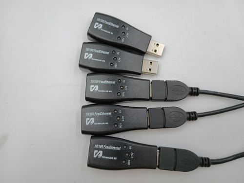 (5) CP TECHNOLOG IES CP-USB-RJ45M 10 100 ACT THUMB SIZE USB ETHERNET ADAPTER - Picture 2 of 4