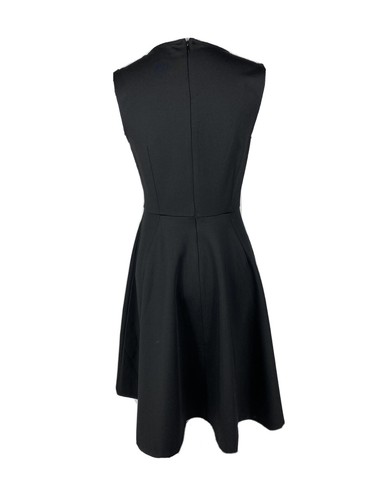 T.Tahari (6) Black Dress Fit & Flare Sleeveless Solid Crew Neck NWT$98 - Picture 3 of 7