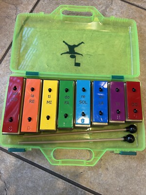 Bells With Two Plastic Mallets , Mini Xylophone.  Bells are Moveable.