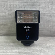 Vintage Vivitar Auto Thyristor 2600 D Shoe Mount Camera Flash 
