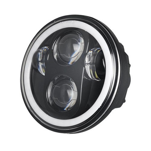Faros de proyector LED redondo de 5,75 5 3/4" 2 piezas para Peterbilt 349 359 - Imagen 3 de 12