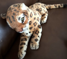 Vintage Plush Realistic Leopard Small Unbranded See Pics os.