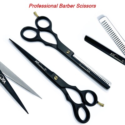 Professional Barber Salon Hairdressing Hair Cutting Thinning Scissors Shears Set