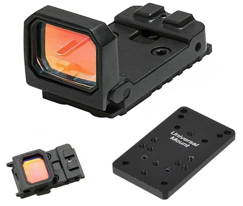 Folding Flip Up Red Dot Sight Holographic Reflex Sight RMR For Glock MOS Pistol - Picture 27 of 31