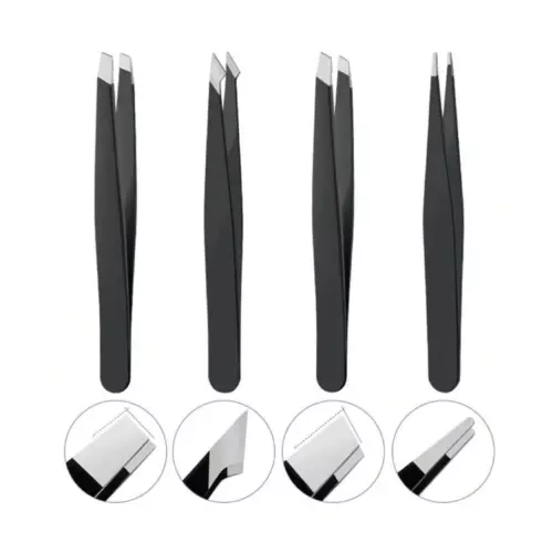 6Pcs Professional Tweezers Multi-Purpose Eyebrow Tweezers & Ingrown Facial Hair - Picture 16 of 23