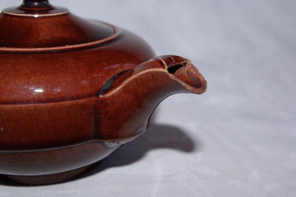 Antique Impressed  Rockingham Brown Glazed Teapot Tea Pot c1830 - Image 4 of 4