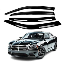 Fits Dodge Charger 2011-2020 Side Window Visor Sun Rain Deflector Guard Thick