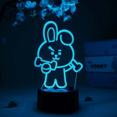 BTS BT21 Official Authentic Goods COOKY OTAKU LAMPS LED LIGHT