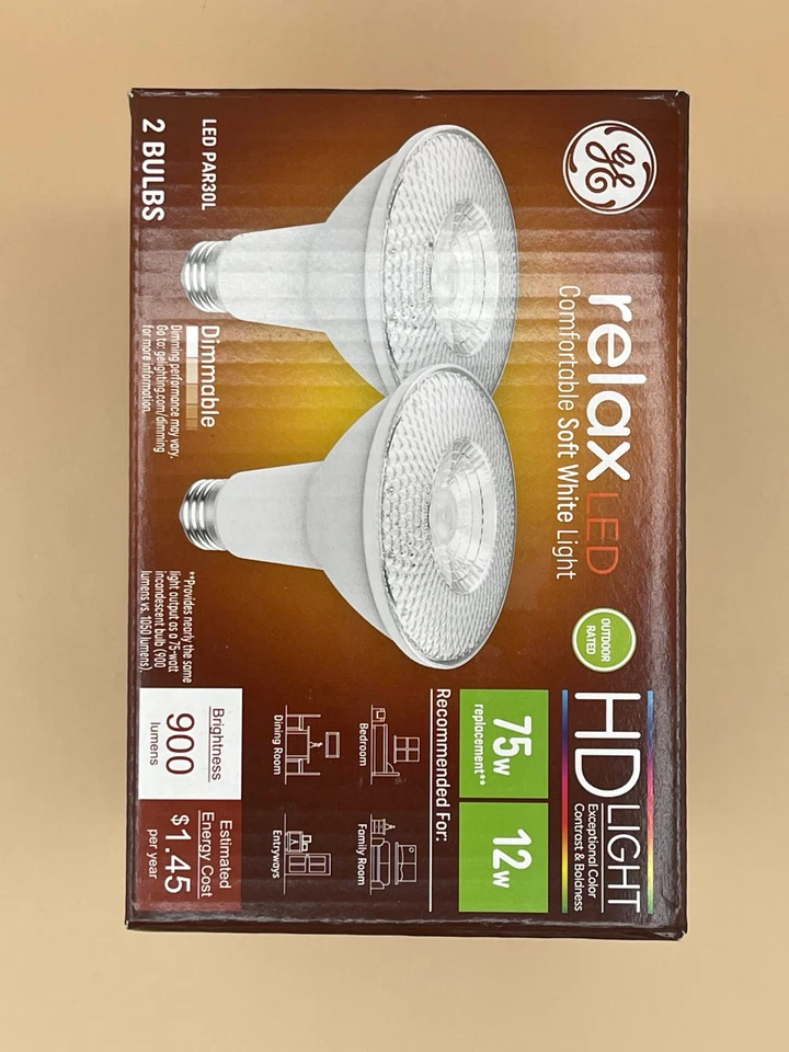 GE Relax LED Indoor Floodlight Bulbs, HD Light, 12 Watt (75 Watt Equivalent) - Image 4 of 4