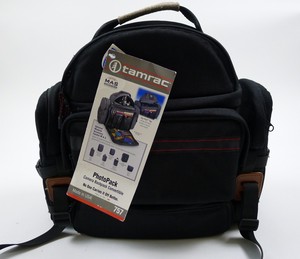 New Tamrac 757 Photo Backpack Shoulder Bag Black Usa Powergrid Cordura Nylon Ebay