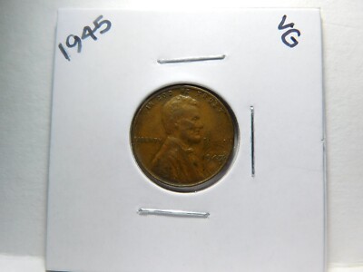 1945 Lincoln Wheat Cent-Good to Fine Circulated Condition
