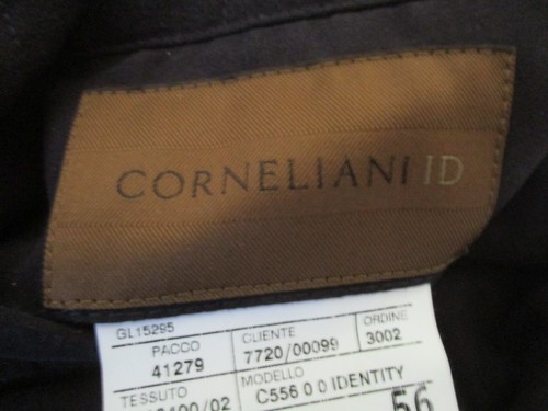 CORNELIANI ID WOOL REVERSIBLE NAVY QUILTED LEATHER TRIM POCKETS VEST, 56 (EU) - Picture 9 of 11