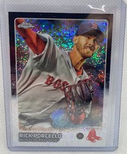 RICK PORCELLO 2015 TOPPS CHROME UPDATE BLACK SPECKLE REFRACTOR #D 78/99
