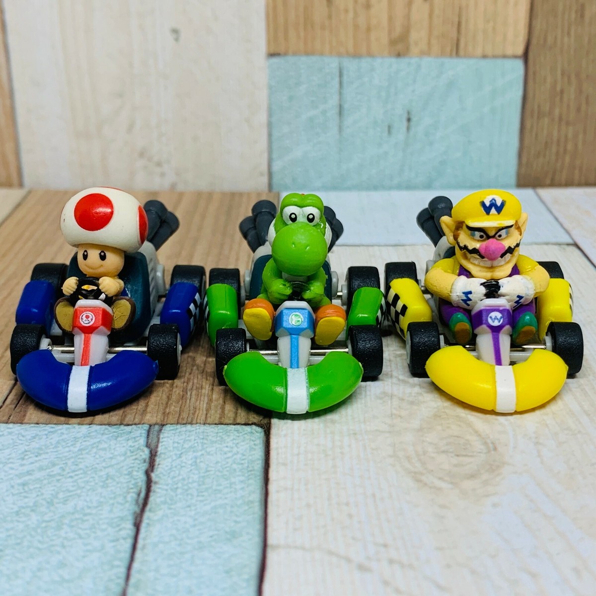 NINTENDO 2009 MARIO Kart Wii set figure pullback bici tutti i 10 tipi EUR 89,74 - IT