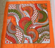 FRANCOISE GUERIN PARIS Women's Multi-Color Floral 100 Silk Scarf